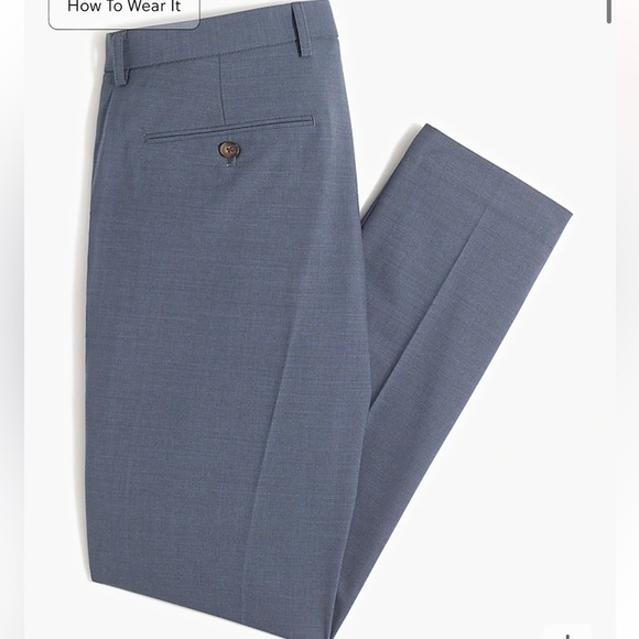 NWOT j crew Thompson pant Four Season Wool Light Blu - Picture 4 of 5